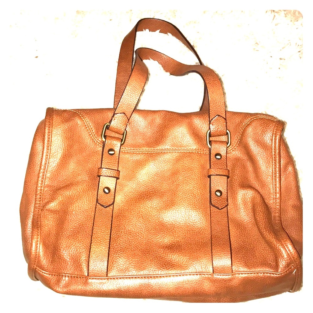 Zara Cognac Satchel